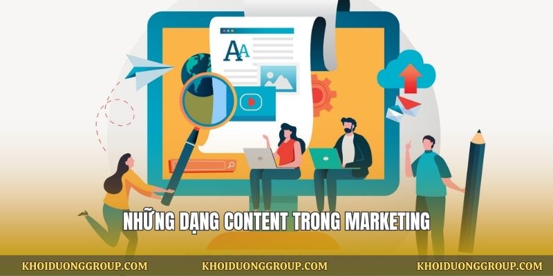 Những dạng content trong marketing